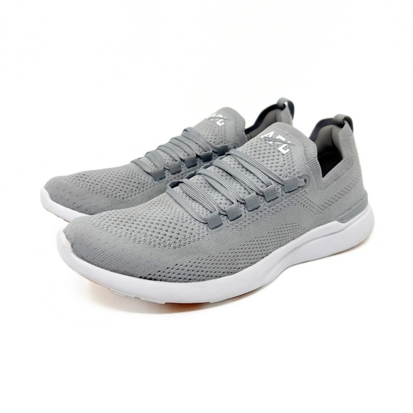 SOLD! APL Men’s TechLoom Breeze Running Shoes in Harbor Grey/White Shoes - Picture 11 of 11